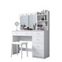 Hanah Home Mesa de Maquillaje con 10 Focos y Puff Blanco